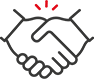 Solidarité - pictogramme poignet de mains