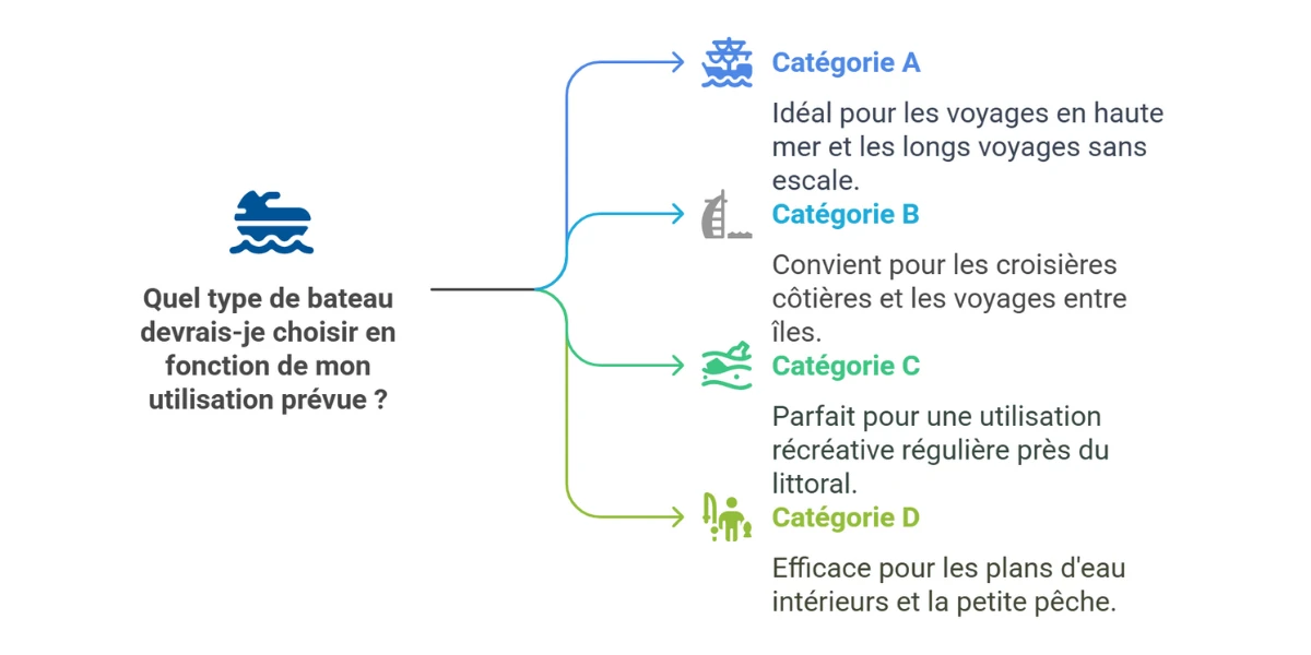 catégories de bateau à choisir